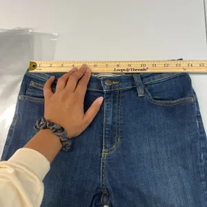 Free People Jeans Womens 28 Blue Medium‎ Wash Denim Cotton Stretch Skinny Leg thumbnail 12