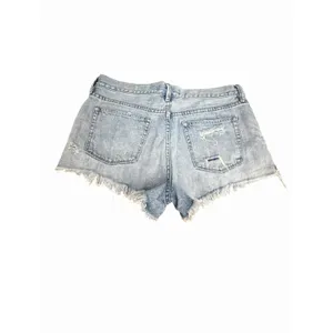 We The Free Shorts Free People 31 Distressed Cutoff Denim High Button Fly CC13-3 thumbnail 7