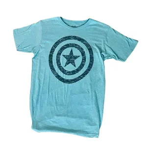 captain america marvel avengers blue t-shirt thumbnail 1