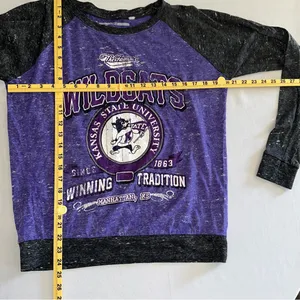 Press Box Women’s Kansas State Wildcats Raglan Style Long Sleeve Shirt thumbnail 10