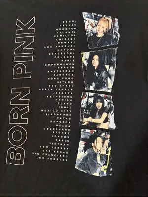 Blackpink Born Pink World Tour T-shirt Size XL thumbnail 2