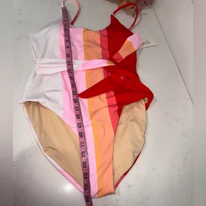 Colorful Striped Women Swim One Piece thumbnail 9