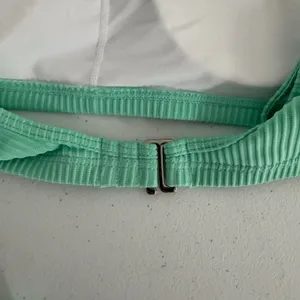 Halara Bikini Set Womens Small Ribbed Crossover High Waist Mint Green thumbnail 7