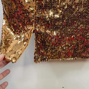 ASOS Bronze Copper Metallic Sequin Scoop Shimmer Sparkly Mini Dress women 14 new thumbnail 5