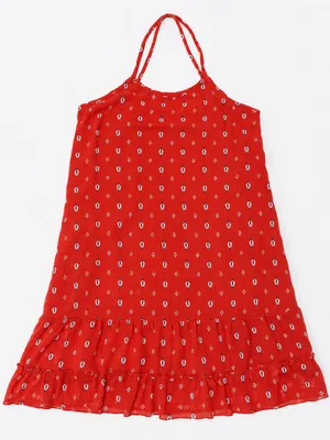 Abercrombie & Fitch Red Printed Sundress thumbnail 1
