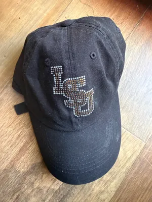 LSU Rhinestone Baseball Cap Gold thumbnail 2