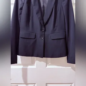 Ann Taylor Classic Navy Blue Blazer. 6 thumbnail 3