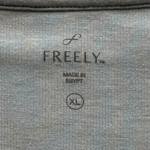 Freely V-Neck Relaxed Sweatshirt XL Gray Lightweight Comfy Sustainable Fabric‎ thumbnail 3