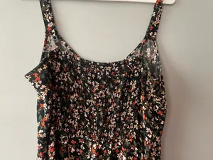Abercrombie Midi Dress Floral Slit thumbnail 5