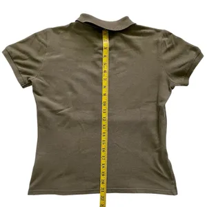 Women’s Olive Green Burberry Polo Shirt Size Medium thumbnail 8