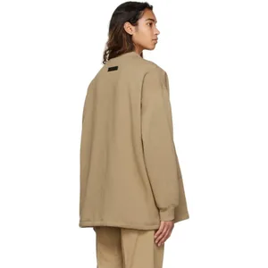Womens FEAR OF GOD ESSENTIALS Tan Cotton Sweatshirt Size: XL NWT thumbnail 3