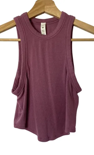 Lululemon pink tank top workout women's size 4 modal and elastane lightweight thumbnail 1