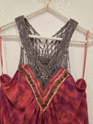 Free People Boho tank top M thumbnail 3