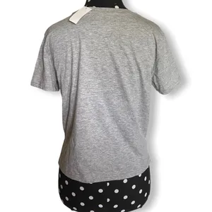 MTV Womens‎ Tee Size Medium Gray Cropped Tie Dye Logo Shirt Top NEW thumbnail 2