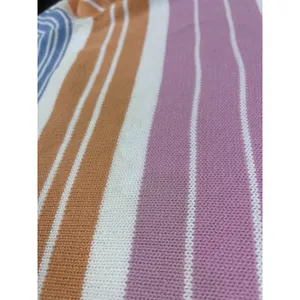 Lauren Ralph Lauren Cotton Striped Sweater L Pastel Rainbow Knit Top Read thumbnail 12