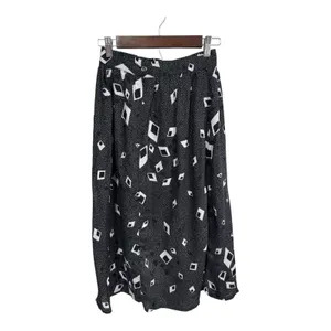 Greenwich Square Skirt Geometric Abstract Print Women's 9/10 Vintage Boho USA thumbnail 3
