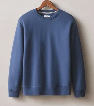 American Giant Women's Midweight Crewneck in dark‎ denim size small made in USA thumbnail 1