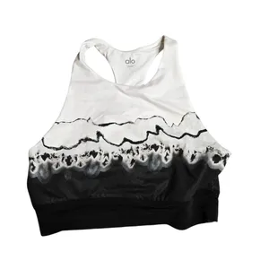 Alo‎ Yoga Women's Verse Sports Bra White/Black Size: L thumbnail 2