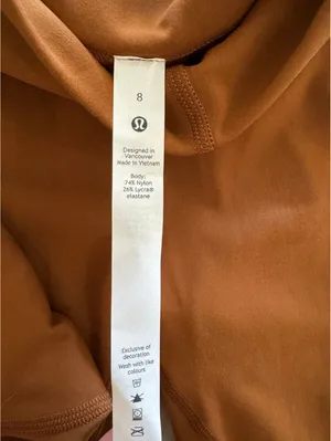 Lululemon Instill High Rise 25” Copper Brown Size 8 NWT thumbnail 6