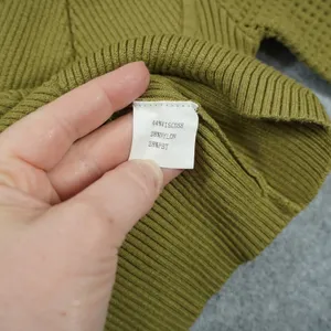 Petal and Pup Olive Green Bustier Knit Top Square Neck Puff Sleeve‎ Size 4 Small thumbnail 6