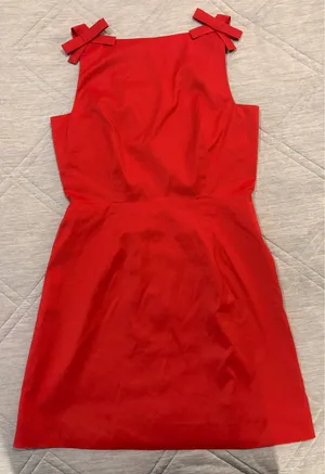 Gianni Bini Red Bow-Strap Mini Dress thumbnail 1