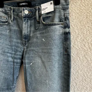 Express Women’s NWT Super Skinny Mid‎ Rise Stretch Jeans Original Size 8R thumbnail 5
