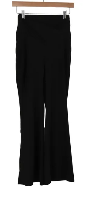 SHEIN Pants Womens S Flared Black Crossover Waist Stretch Excellent thumbnail 1