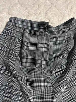 H&M plaid fitted pants size 2 thumbnail 8