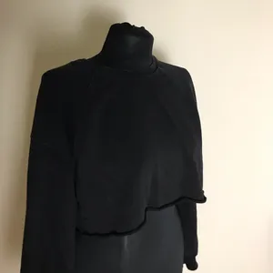 Naked Wardrobe Black Cropped Sweatshirt thumbnail 3