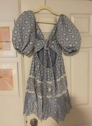 Alice + Olivia Mini Dress Blue thumbnail 3