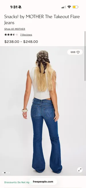 MOTHER Denim Free People Jeans thumbnail 3