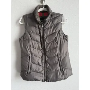 Eddie‎ Bauer Down Puffer Vest Women’s Small Brown Full Zip Outdoors EB550 thumbnail 5