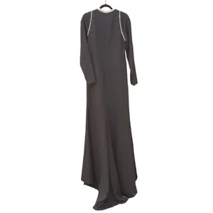 Mac Duggal 26612 Womens Raglan Long Sleeve Black Gown Dress thumbnail 12