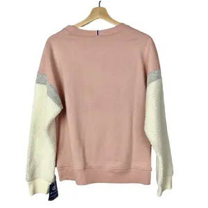 Champion Heritage Sherpa Sleeve Light Pink Crewneck Pullover‎ M thumbnail 3