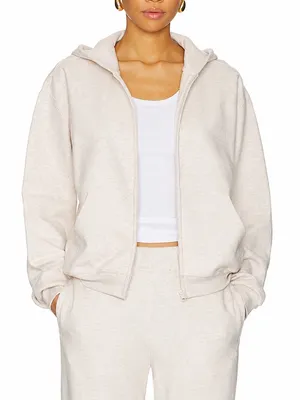 SKIMS Light Beige Zip Hoodie thumbnail 1