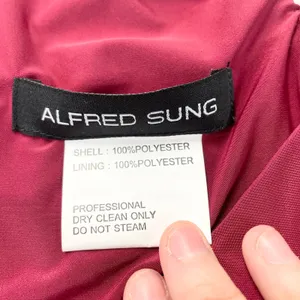 Alfred Sung Jersey‎ Mikado Gown Dress Womens 4 Burgundy Formal Holiday Gala thumbnail 9
