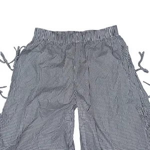 CIDER Y2K Gingham Wide Leg Pants NWT High Waisted Plaid Side Tie Loose Fit Sz M thumbnail 4