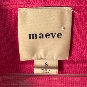 Maeve Anthropologie Heart‎ Mock Neck Sweater Pink Viscose Cotton Knit Small Pink thumbnail 3