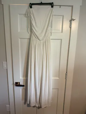 Lulus White Strapless Jumpsuit thumbnail 4