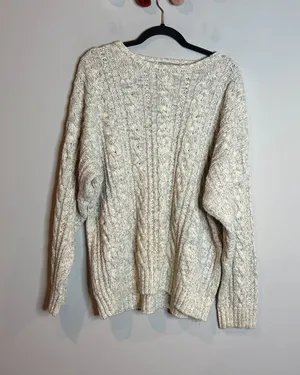 Vtg American Eagle marled fisherman sweater thumbnail 1