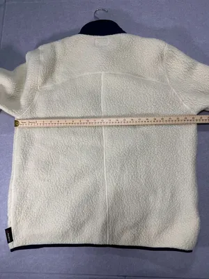 J.Crew Nordic Fleece Full Zip Jacket Size XL White Polartec thumbnail 9