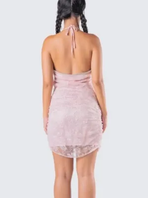 FINESSE Micaela Heart Cut Out Lace Mini Dress thumbnail 3