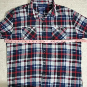 American Rag SOFT Red & Black Long Sleeve Button Up Women Size‎ L Flannel Shirt thumbnail 3