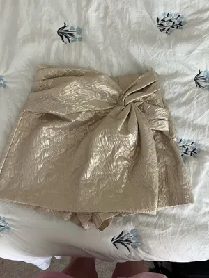 ZARA Gold Skirt thumbnail 2