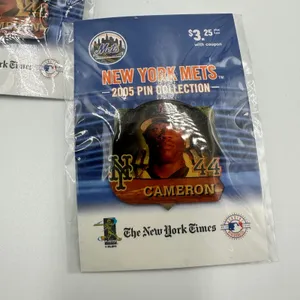 2 New York Mets Mike Cameron 2005 Pin Collection MLB Baseball NY Times Lot of 2 thumbnail 2