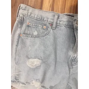 Gap Light Blue Stride Short Denim Ripped Jean Shorts thumbnail 2