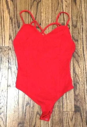 Forever 21 Red Bodysuit thumbnail 3