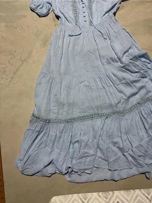 Hello Molly Light Blue Maxi Sun boho Dress medium/6 thumbnail 2