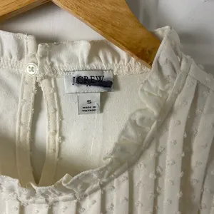 J. Crew‎ Cream Knit Babydoll Sleeveless Top Size Small thumbnail 2
