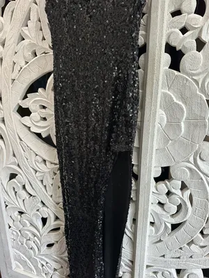 Windsor Black Sequin Gown thumbnail 6